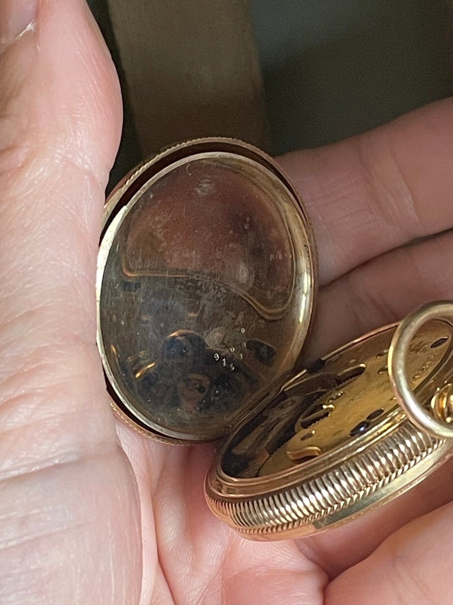 1885 14K Elgin Full Hunter Case Pocket Watch