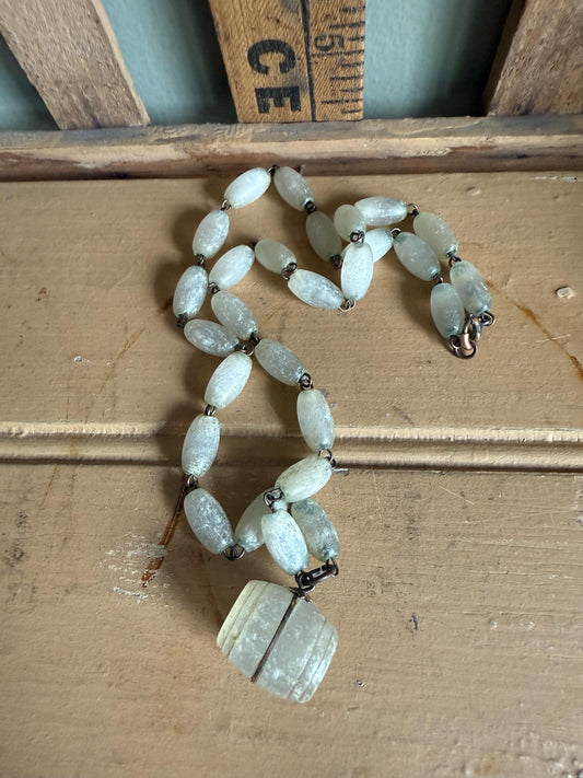 C1900 Niagara Falls Stanhope on Original Chain Satin Feldspar