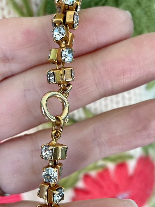 1960's Geometric Long Rhinestone Chain