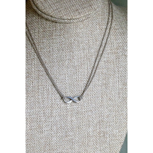 Vintage Tiffany Infinity Sterling Silver Necklace