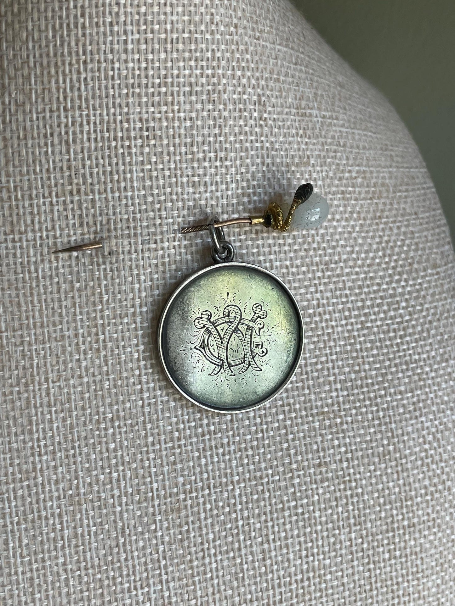 1900 Birmingham Large Hand Engraved Medallion Full Hallmarks