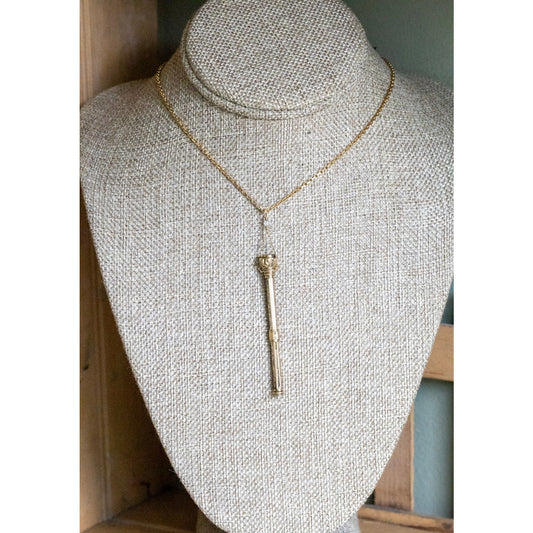 Antique Telescoping Pencil Custom Designed Pendant