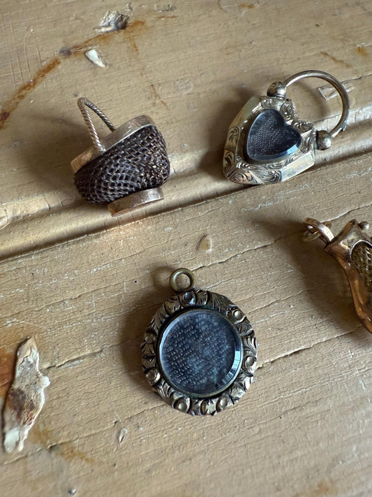 Pick a Antique Victorian Hair Charm Pendant Gold Filled and Gold