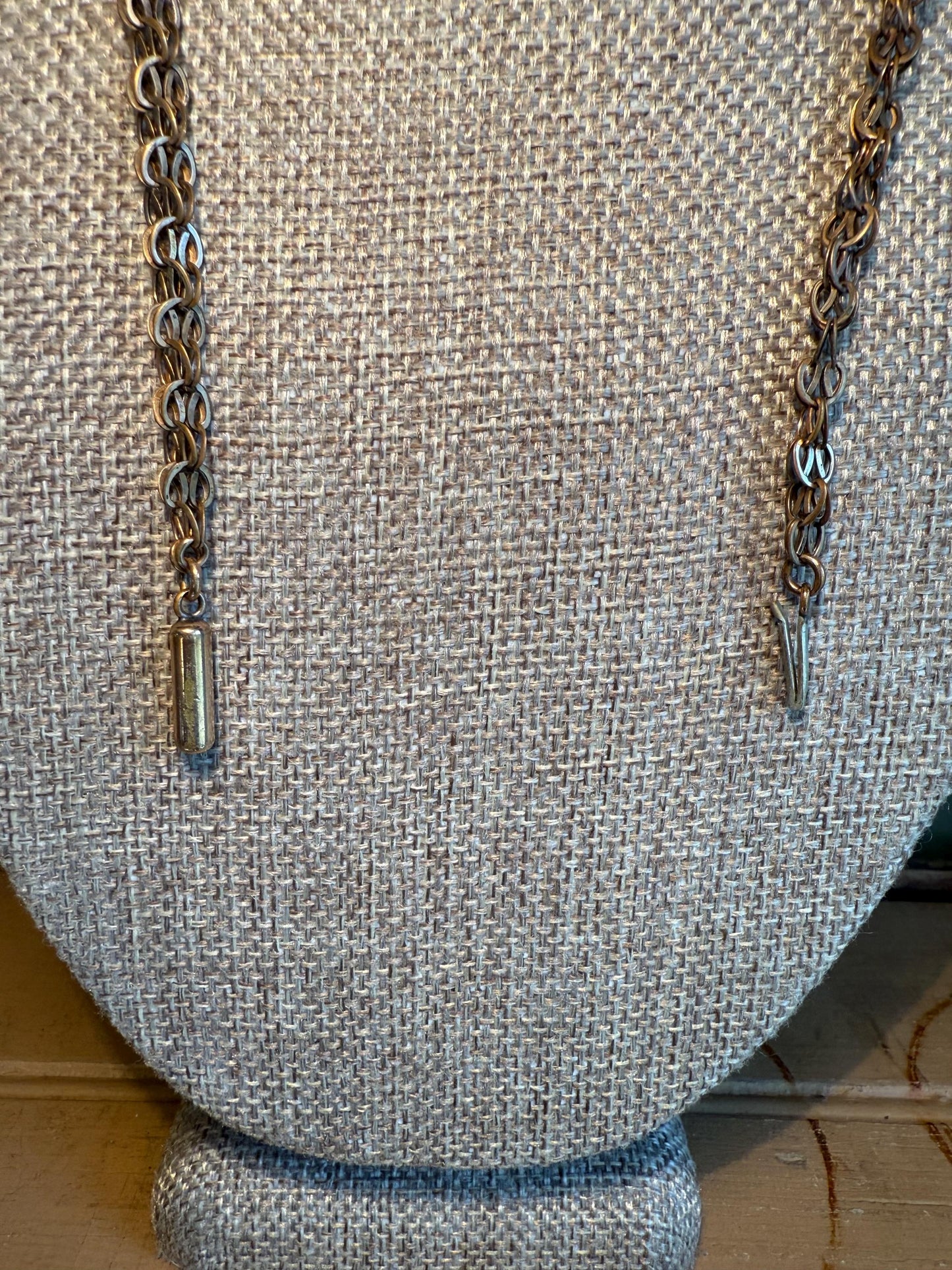 Antique Victorian Gold Filled Agate Cameo Pendant with Hook Necklace