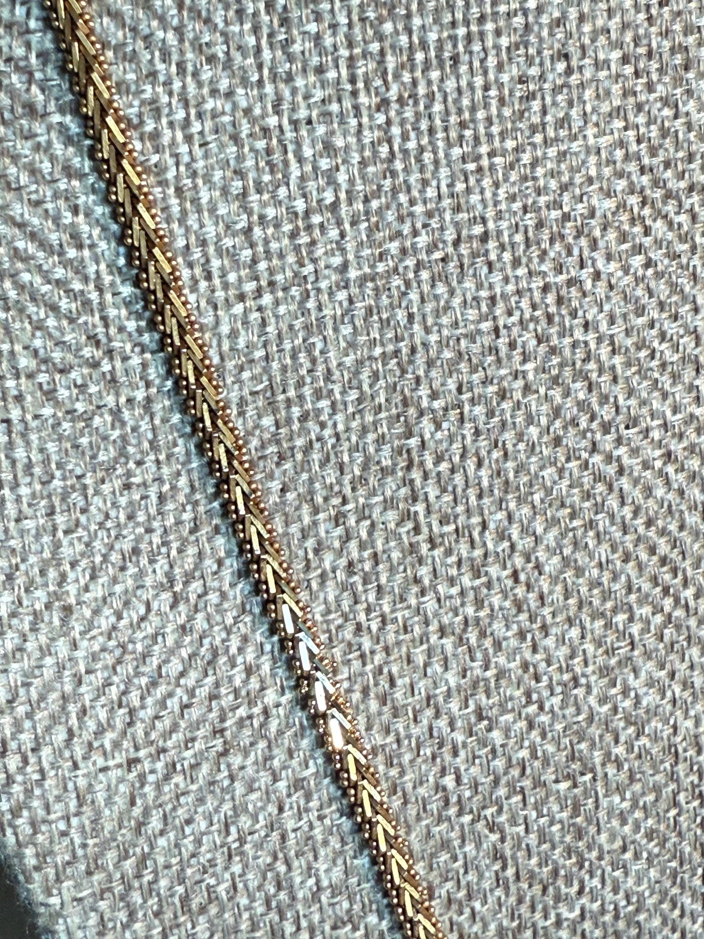 Vintage Heavy Hand Made Italian Chain 22" Length Box Clasp