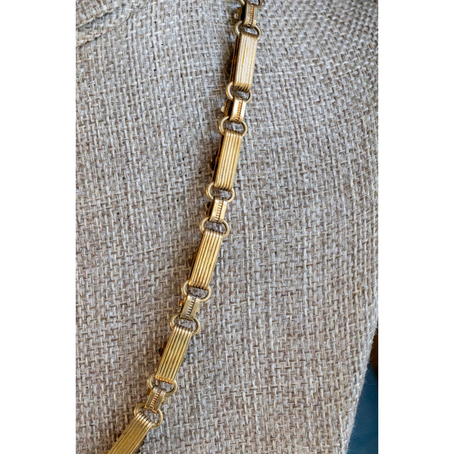 An Impressive Tri Color Maple Leaf Victorian Bookchain