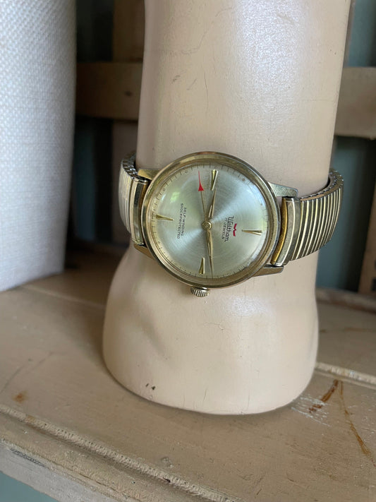 1960's Waltham 17 Jewels Self Winding Shock Protected Wrist Watch Working