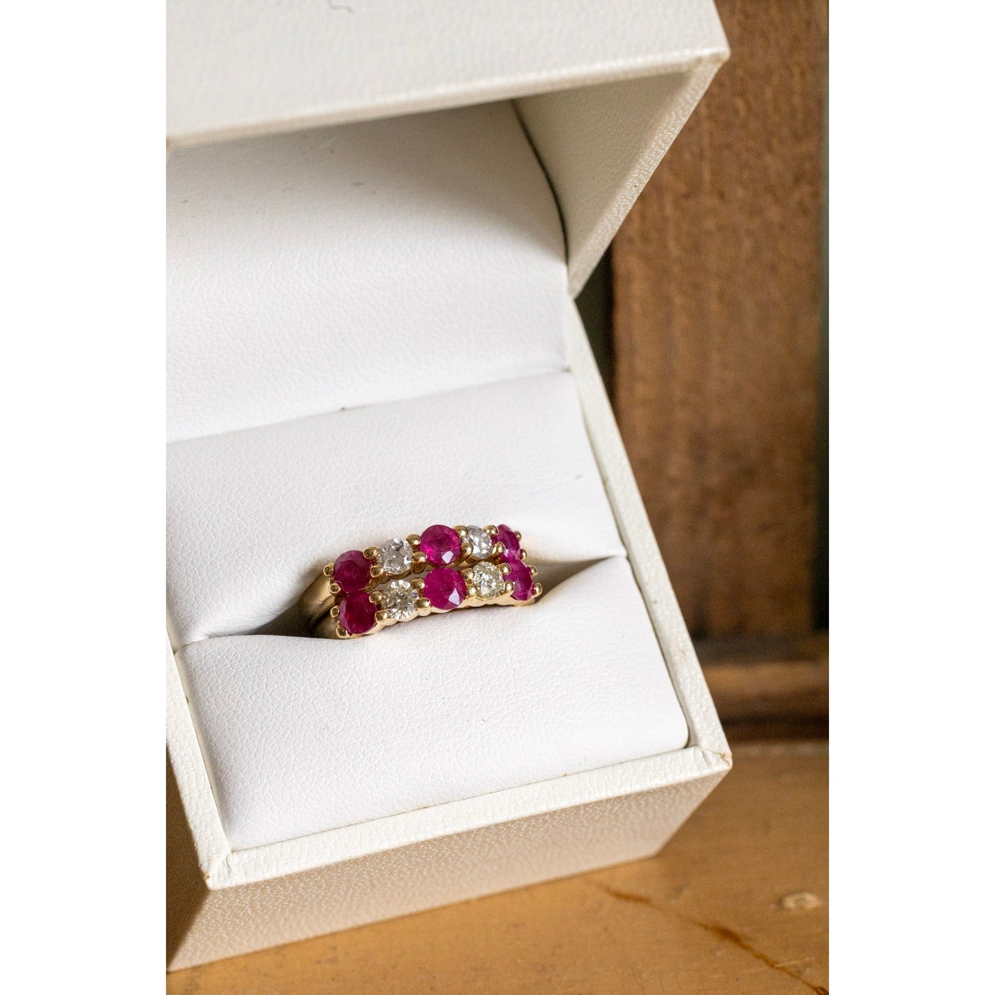 Buy One or Both 14K Effy Natural Ruby and Diamond Bands