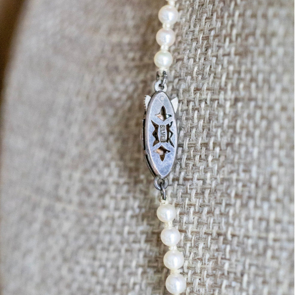 1930-1940 Vintage Graduated Cultured Pearl Necklace 20" Length