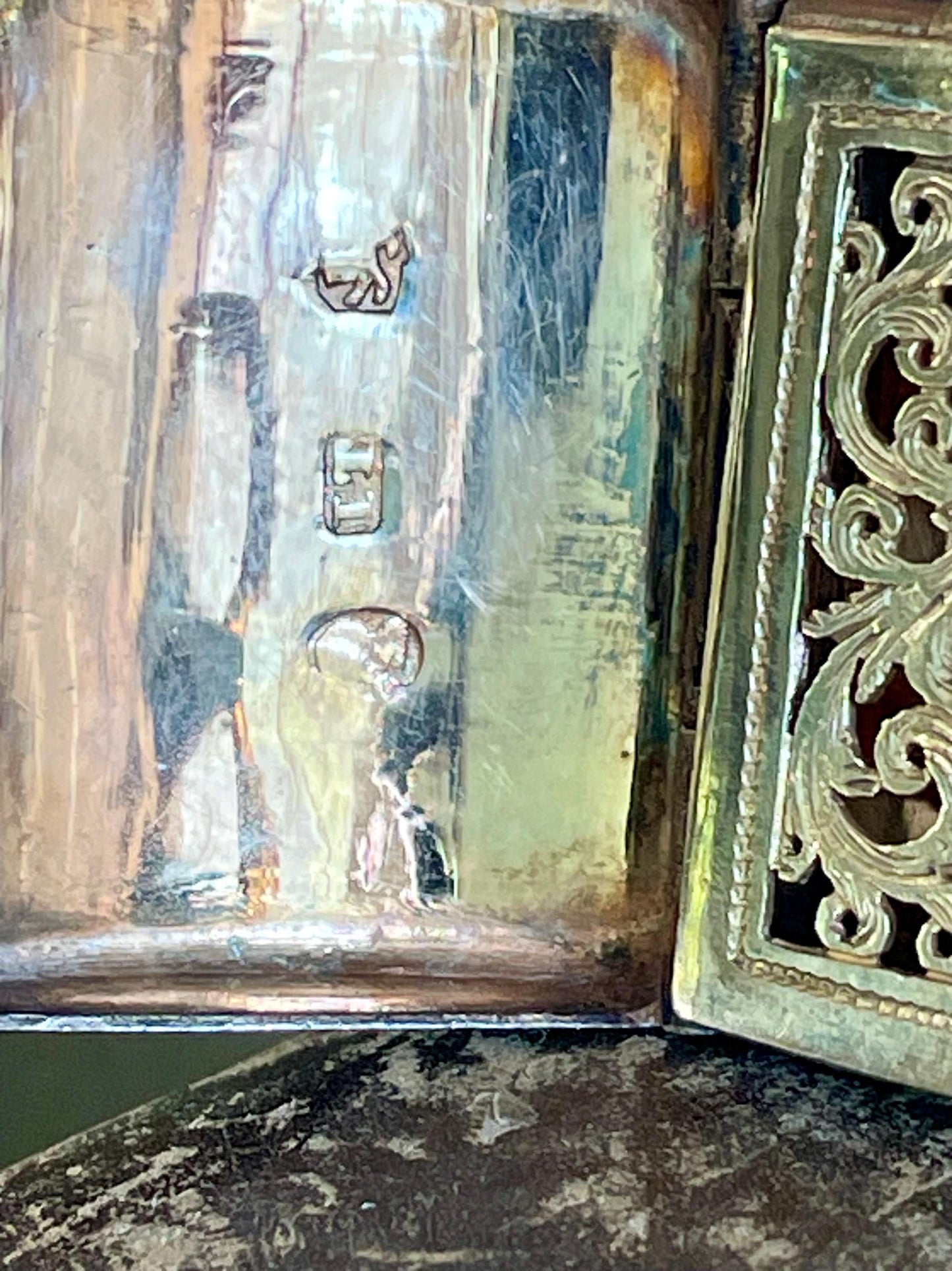 c1810 Georgian Silver Vinaigrette by John Thornton Birmingham Gilt Interior