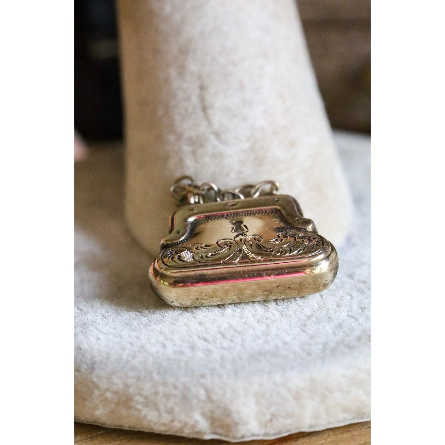 Sweet Antique Victorian Purse 14K Pendant Charm