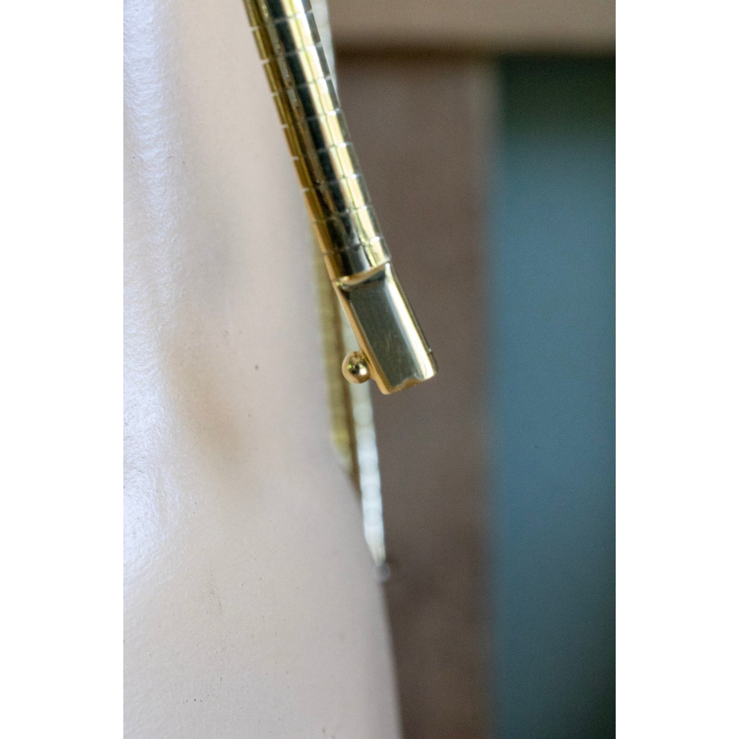 Vintage Solid 14K Yellow Gold Omega Chain 16 Inches Length