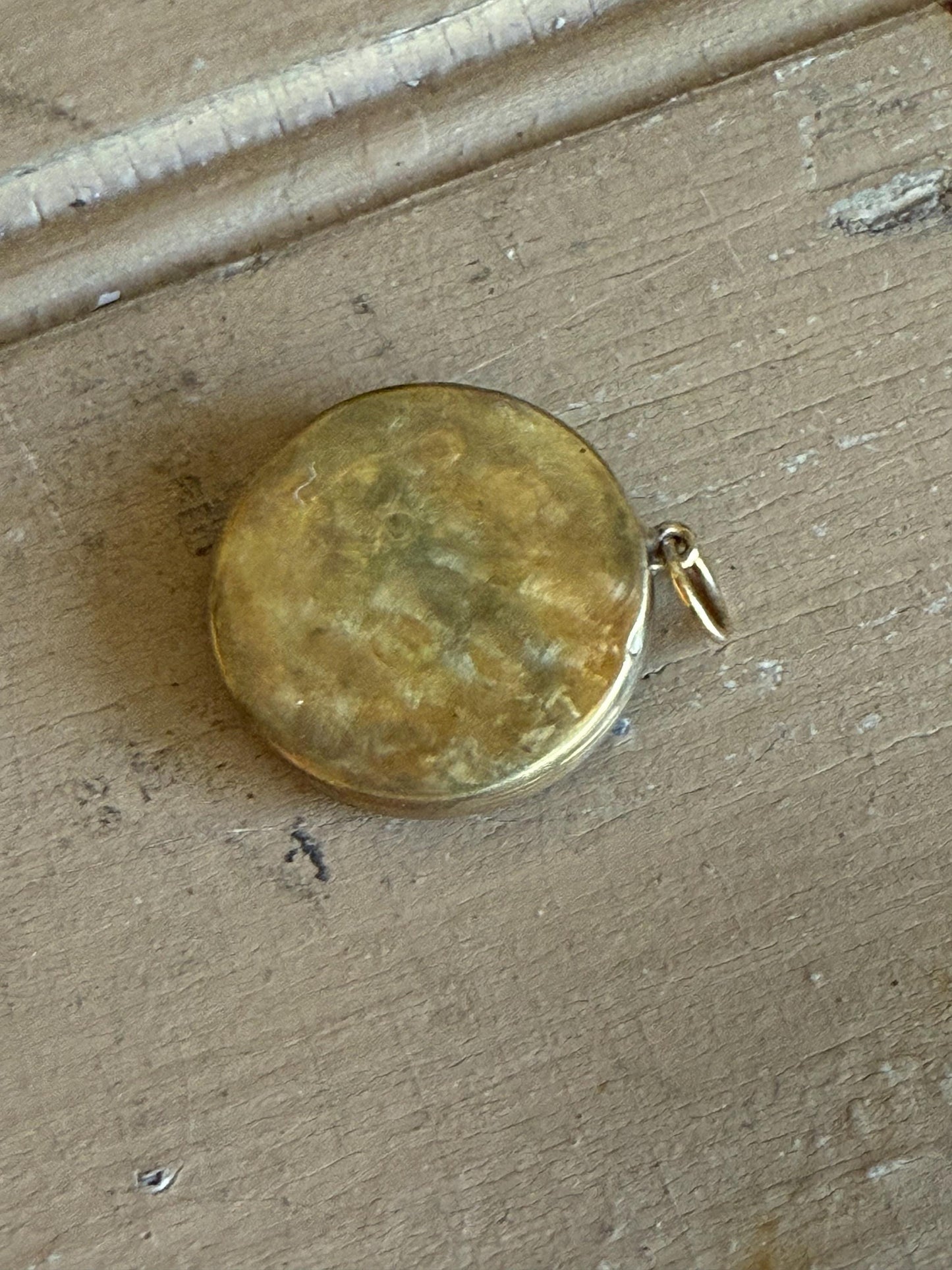 1890's Egyptian Revival Antique Victorian Foil Mosaic Scarab Pendant