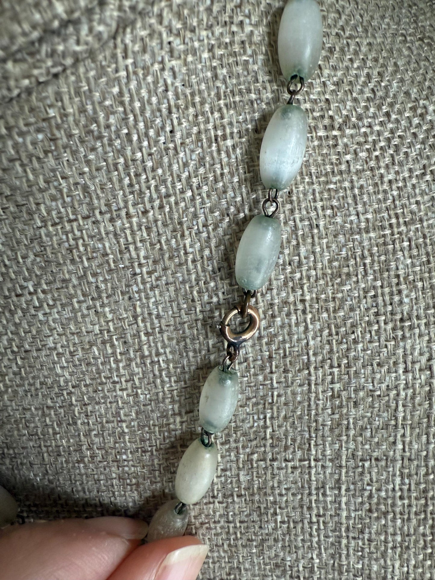 C1900 Niagara Falls Stanhope on Original Chain Satin Feldspar