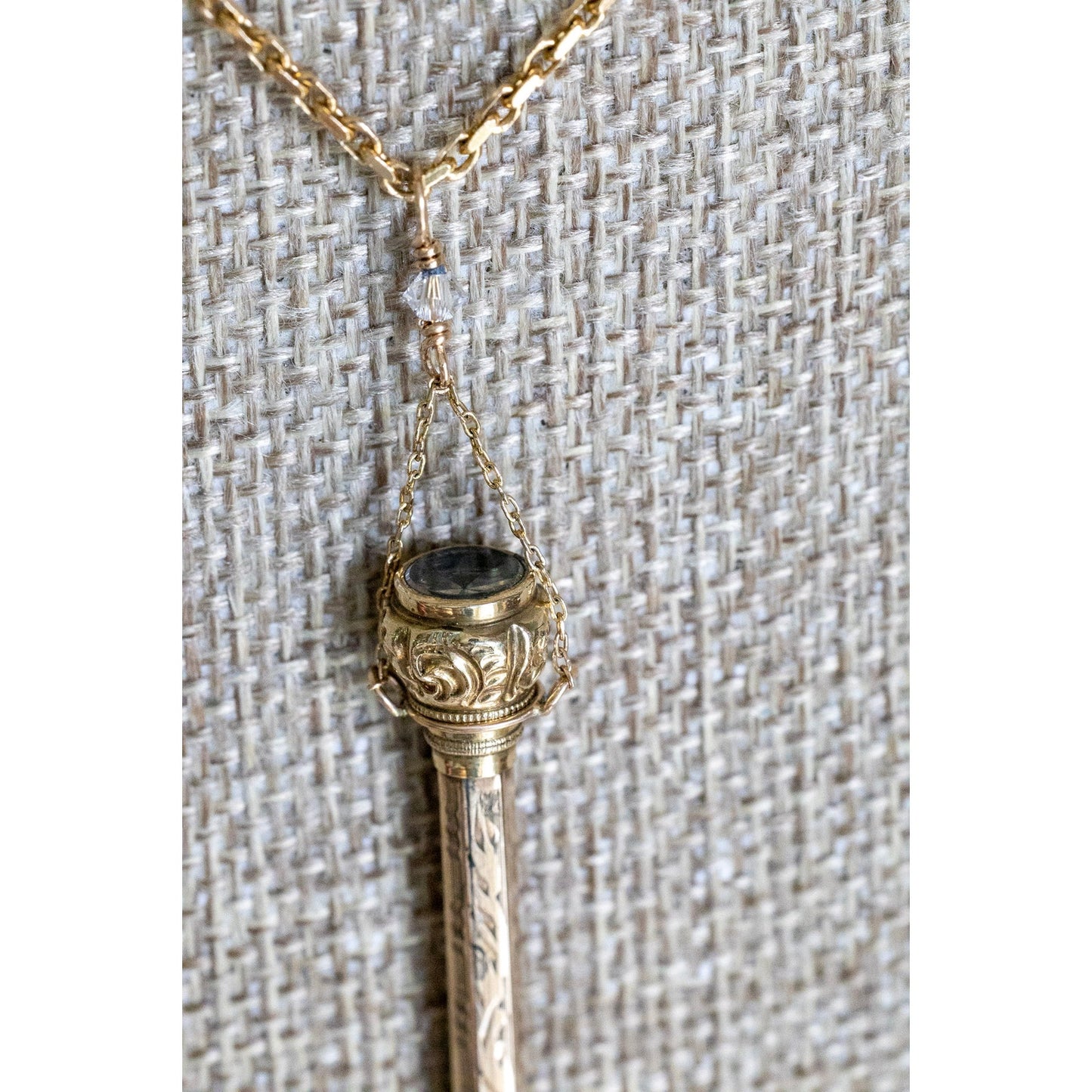 Antique Telescoping Pencil Custom Designed Pendant