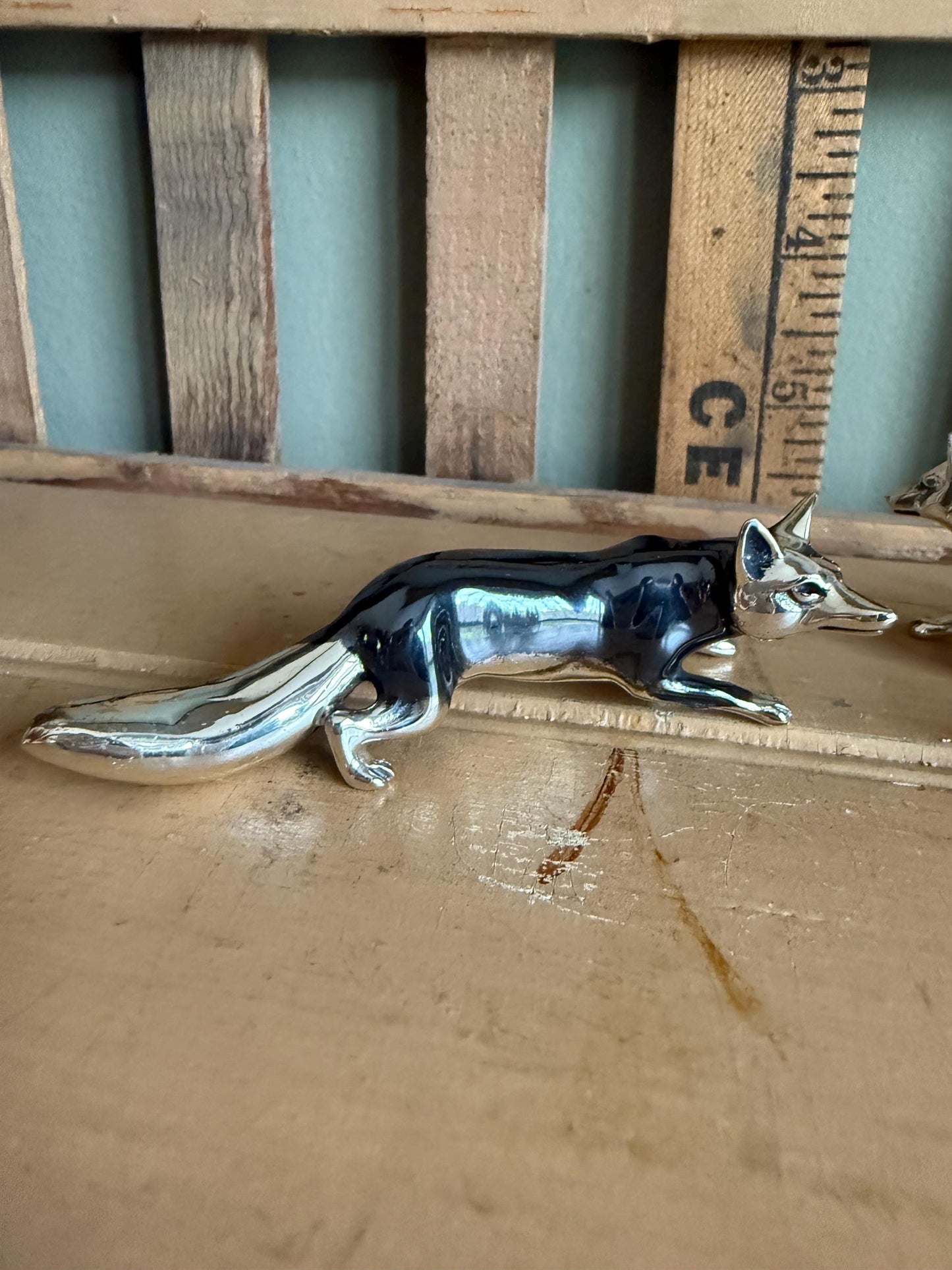 Sterling Silver Artist Made Foxes by Richard Trusselle Jewellers