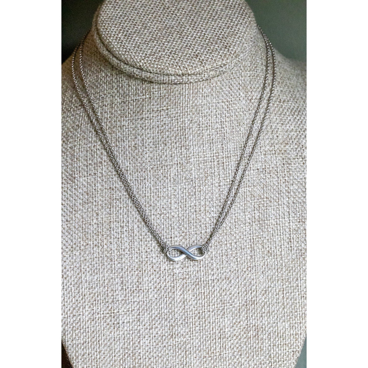 Vintage Tiffany Infinity Sterling Silver Necklace