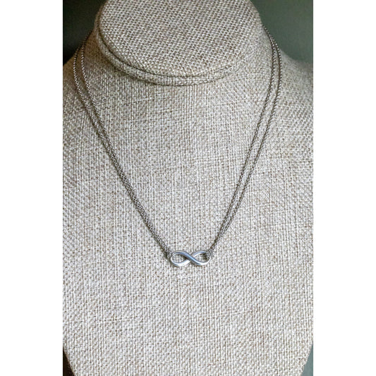 Vintage Tiffany Infinity Sterling Silver Necklace