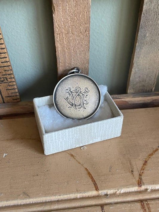 1900 Birmingham Large Hand Engraved Medallion Full Hallmarks