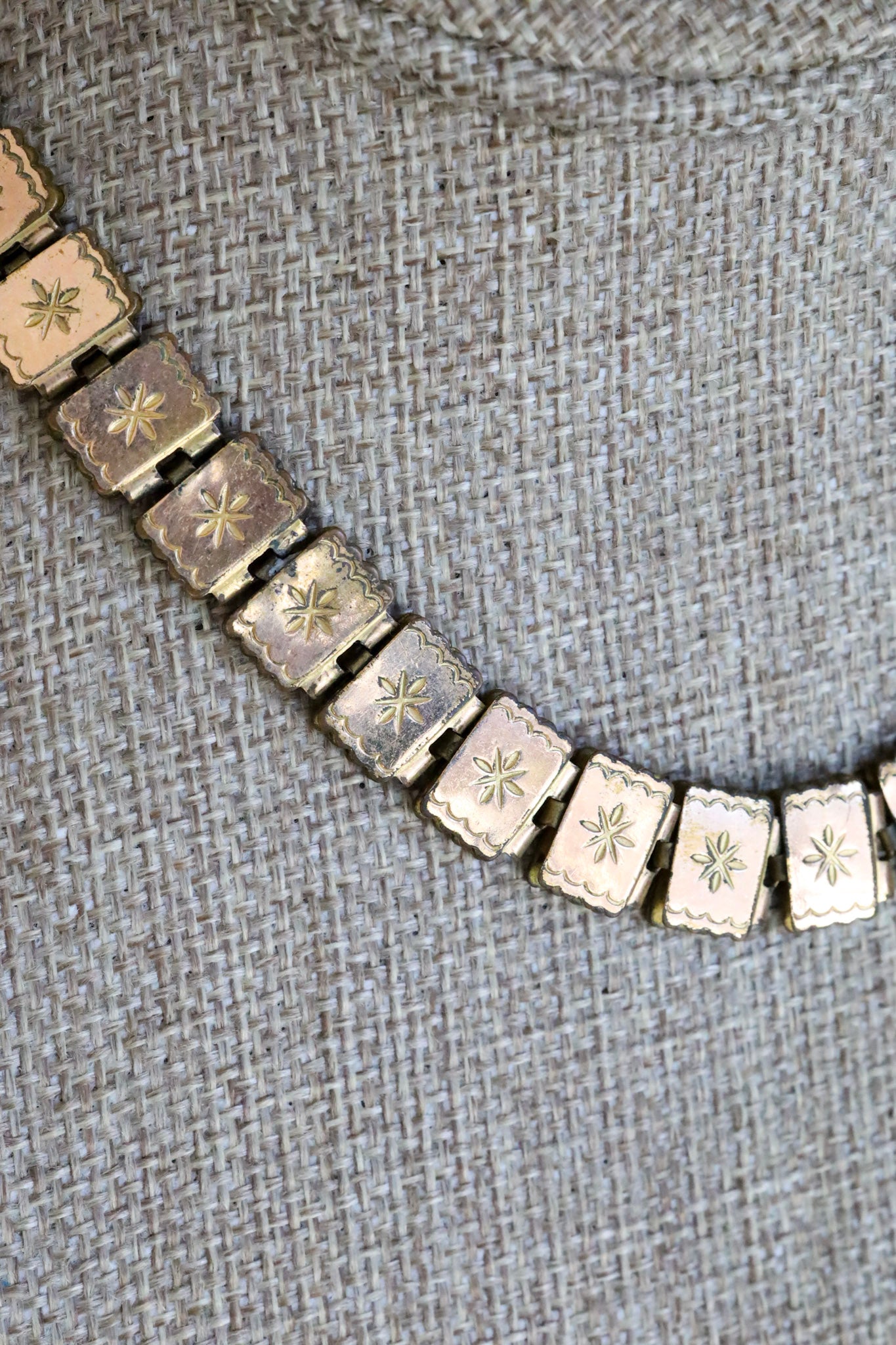 A Double Sided Gold Filled Victorian 1880's Bookchain with Huge Clasp to Add Pendant Charms