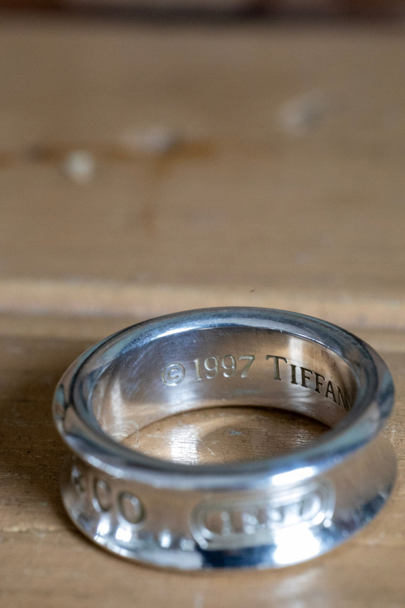 1997 Tiffany & Co. Sterling Silver 1837 Band Size 5.5