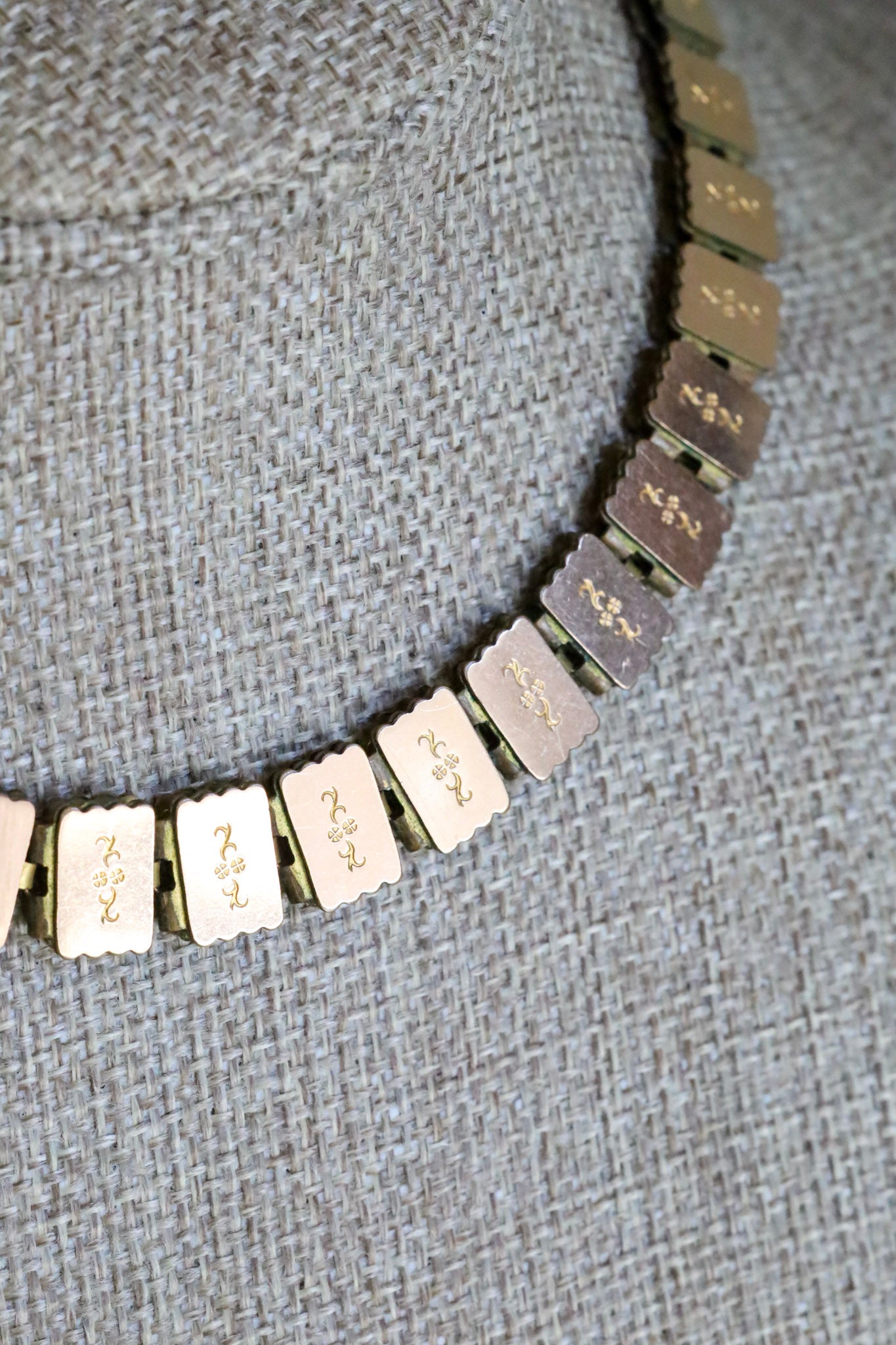 A Double Sided Gold Filled Victorian 1880's Bookchain with Huge Clasp to Add Pendant Charms