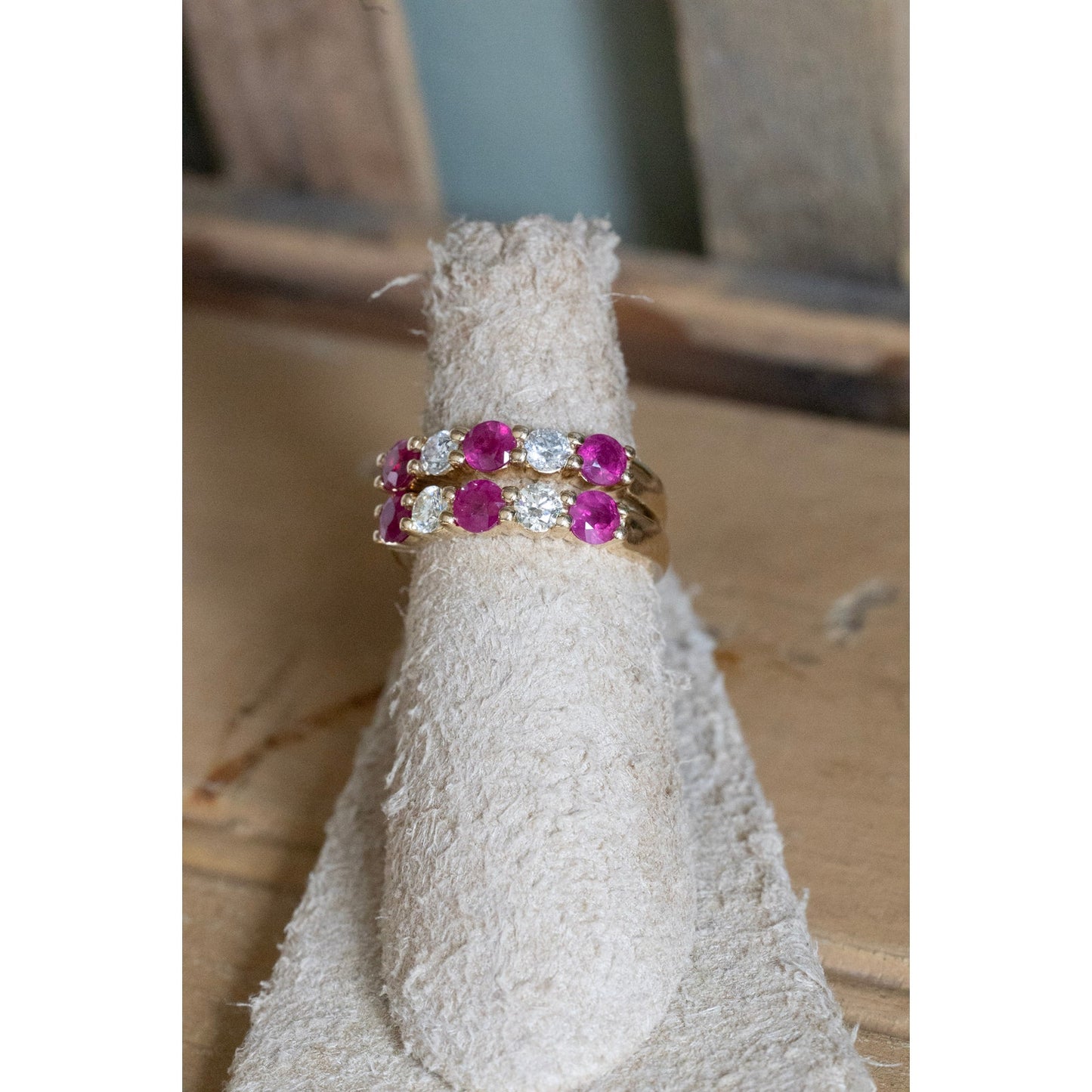 Buy One or Both 14K Effy Natural Ruby and Diamond Bands