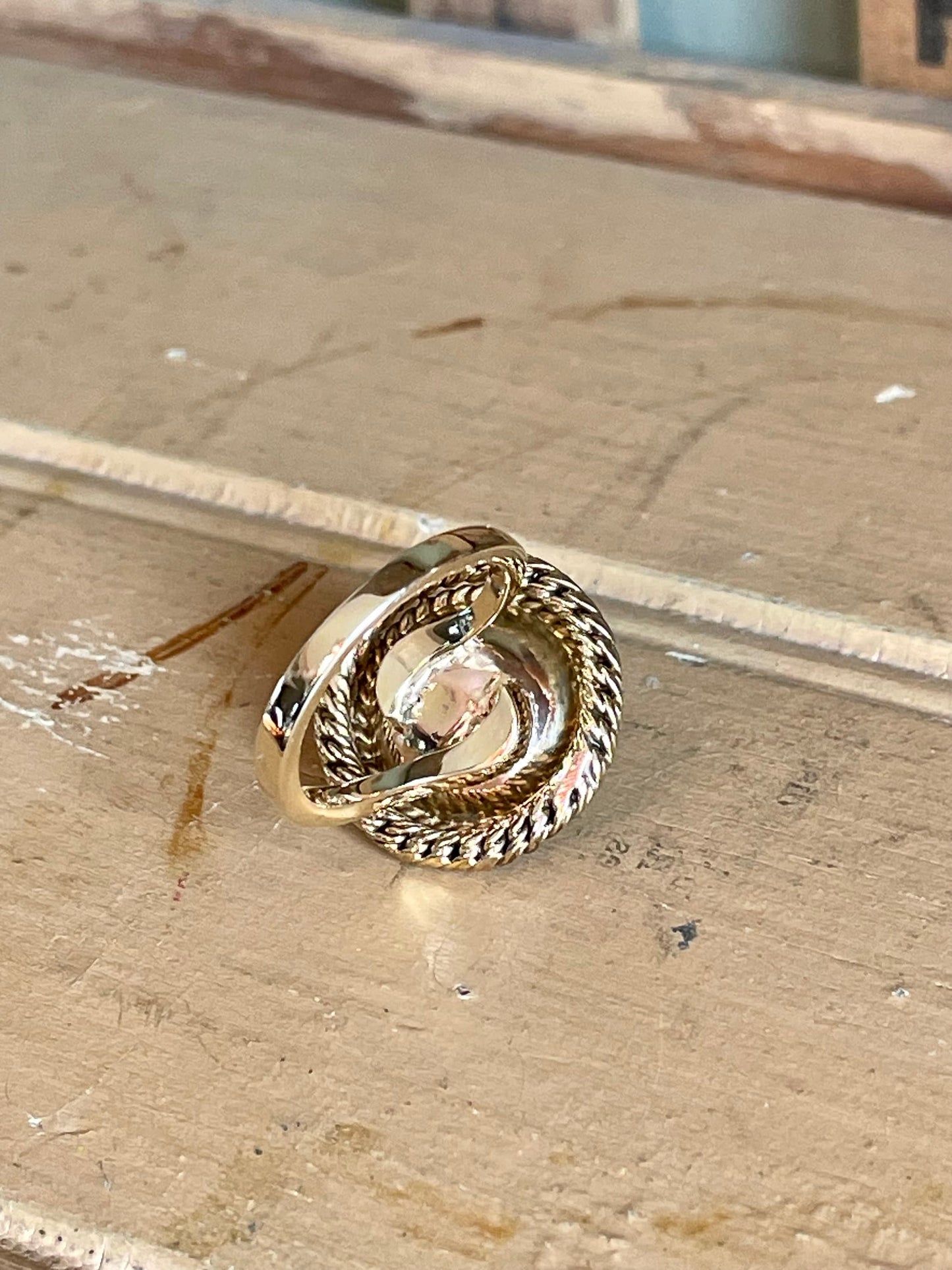 Antique Onyx Rose Cut Diamond Pansy Ring in 14K Yellow Gold