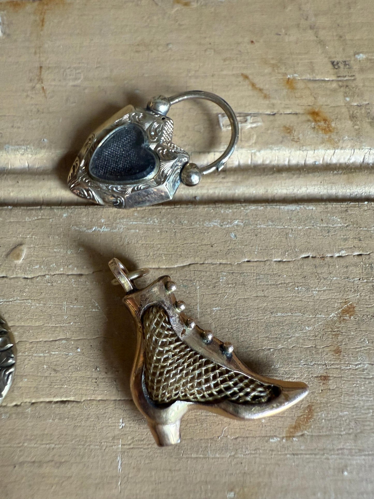 Pick a Antique Victorian Hair Charm Pendant Gold Filled and Gold