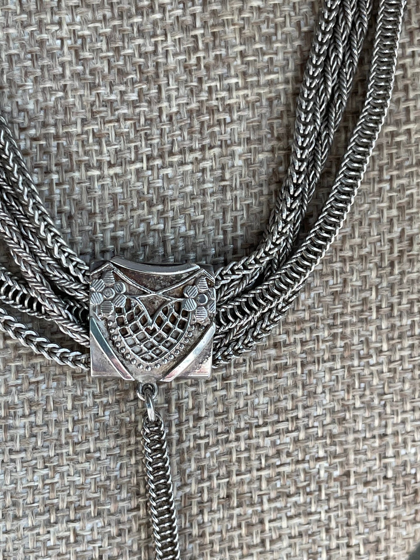 Antique Victorian Huge Tassel Watch Chain Necklace