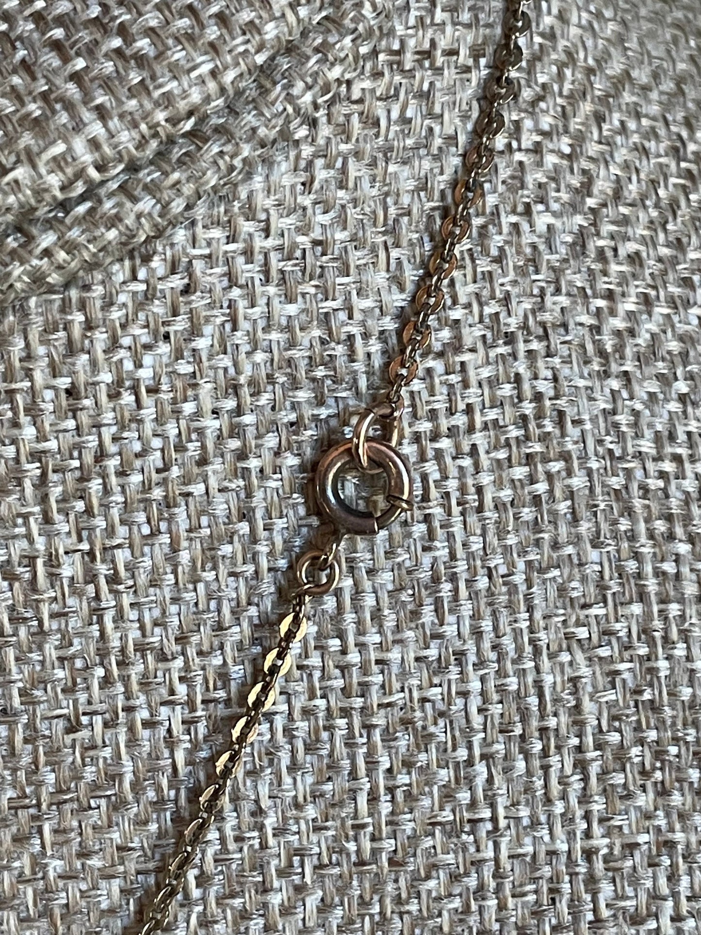 c1920 Gold Filled Agate Cameo Festoon Necklace with Dog Tooth Pearl Drops