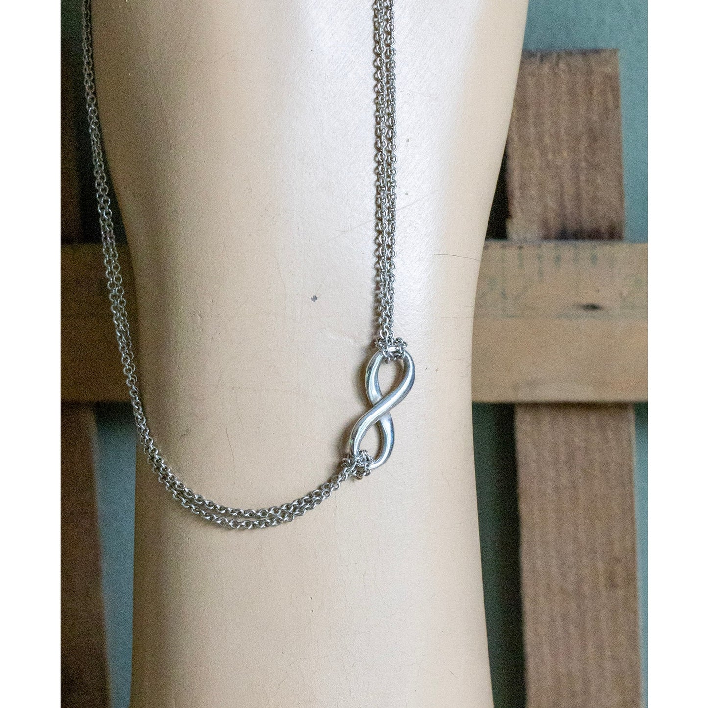 Vintage Tiffany Infinity Sterling Silver Necklace