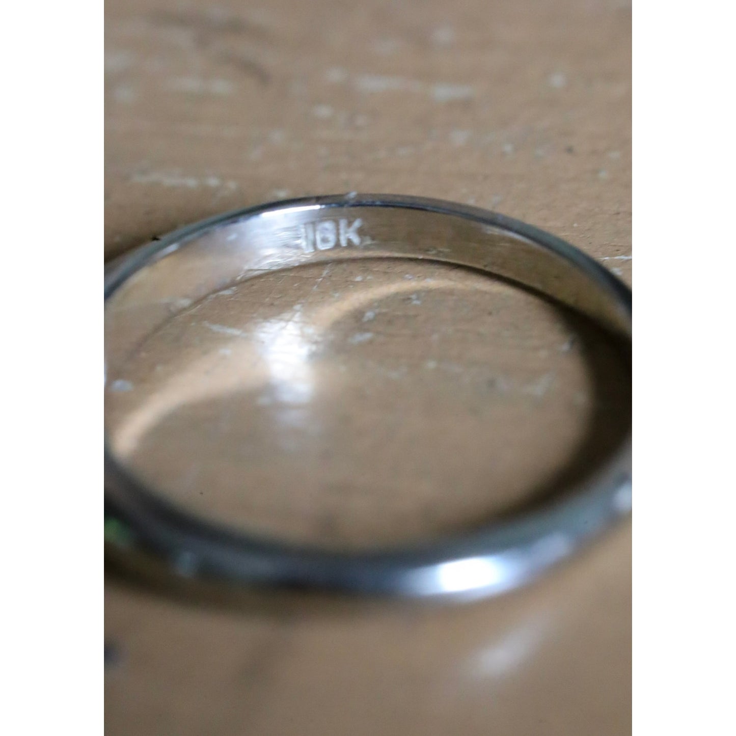 18K White Gold Miss Simplicity Diamond Ring Mid-Century
