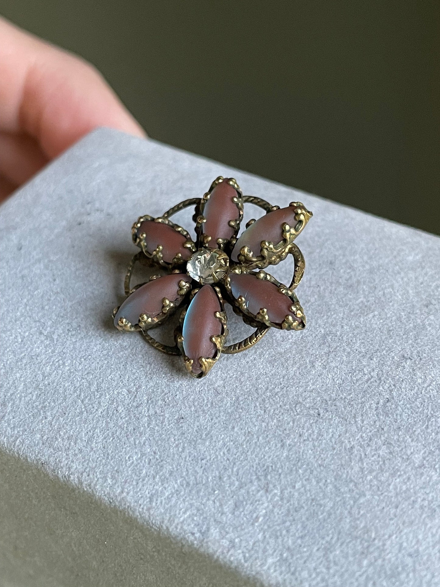 A Rare Antique Saphiret Brooch with Paste