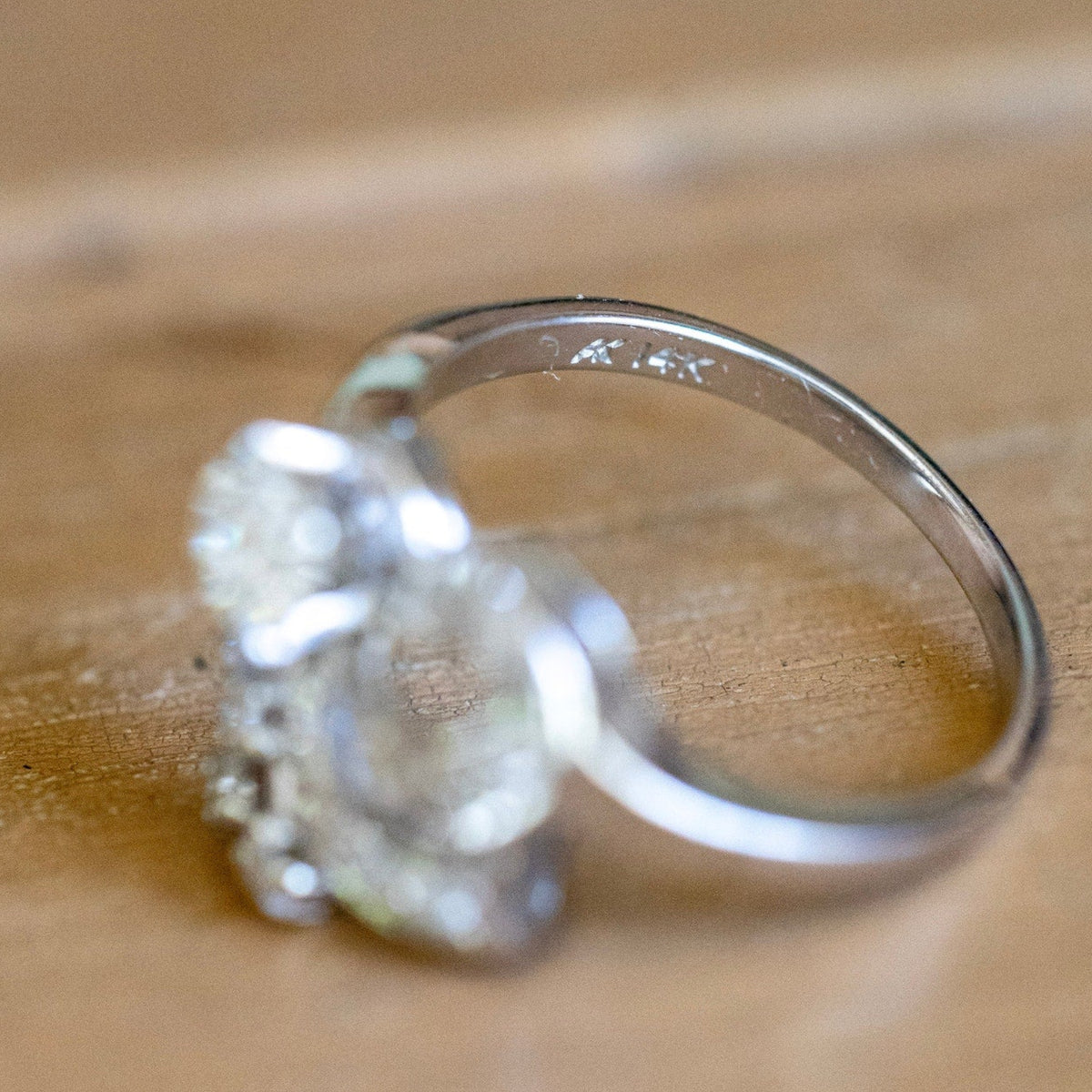 Dreamy Mid-Century Transitional Cut Natural Diamond Ring