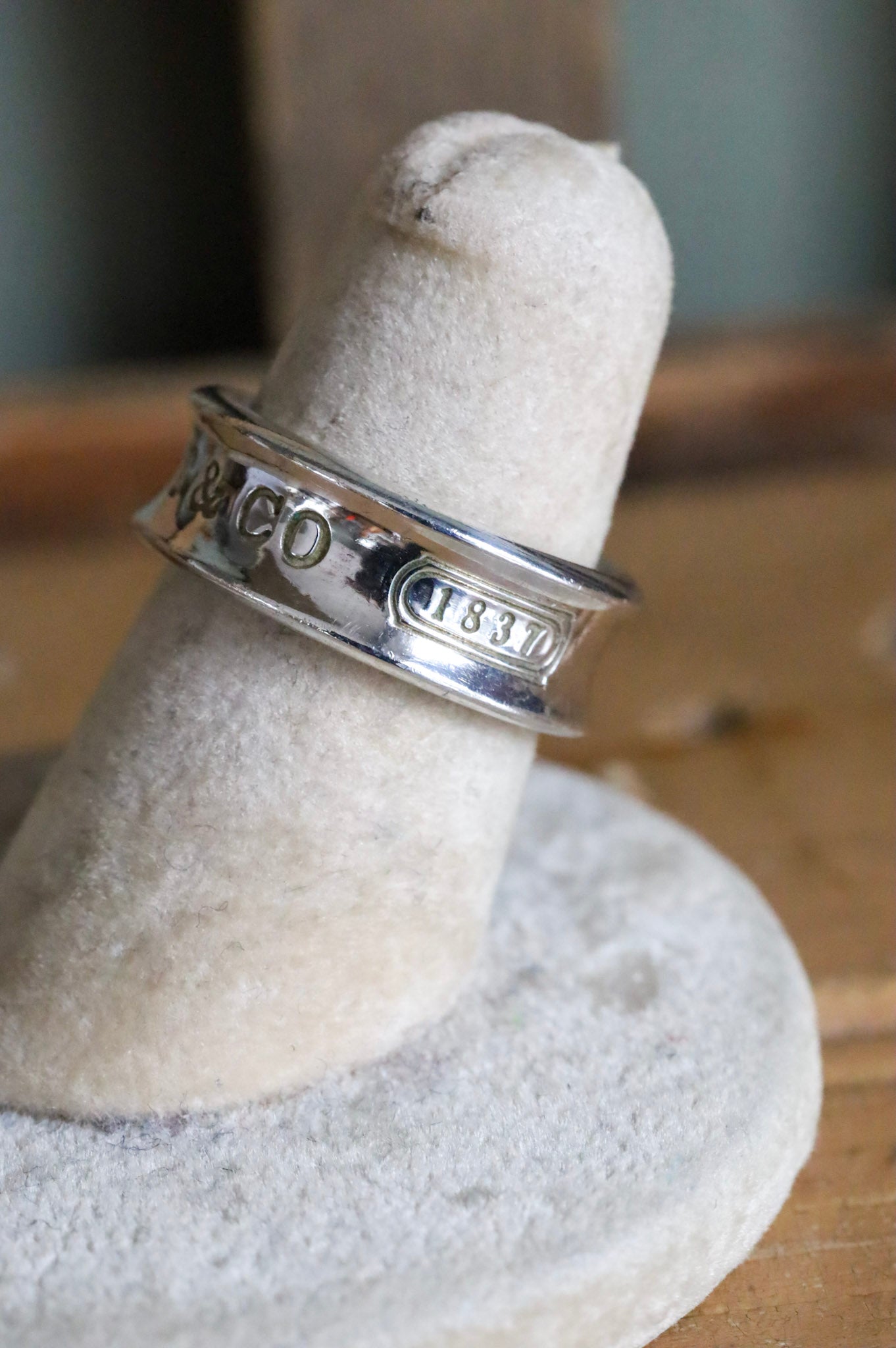 1997 Tiffany & Co. Sterling Silver 1837 Band Size 5.5