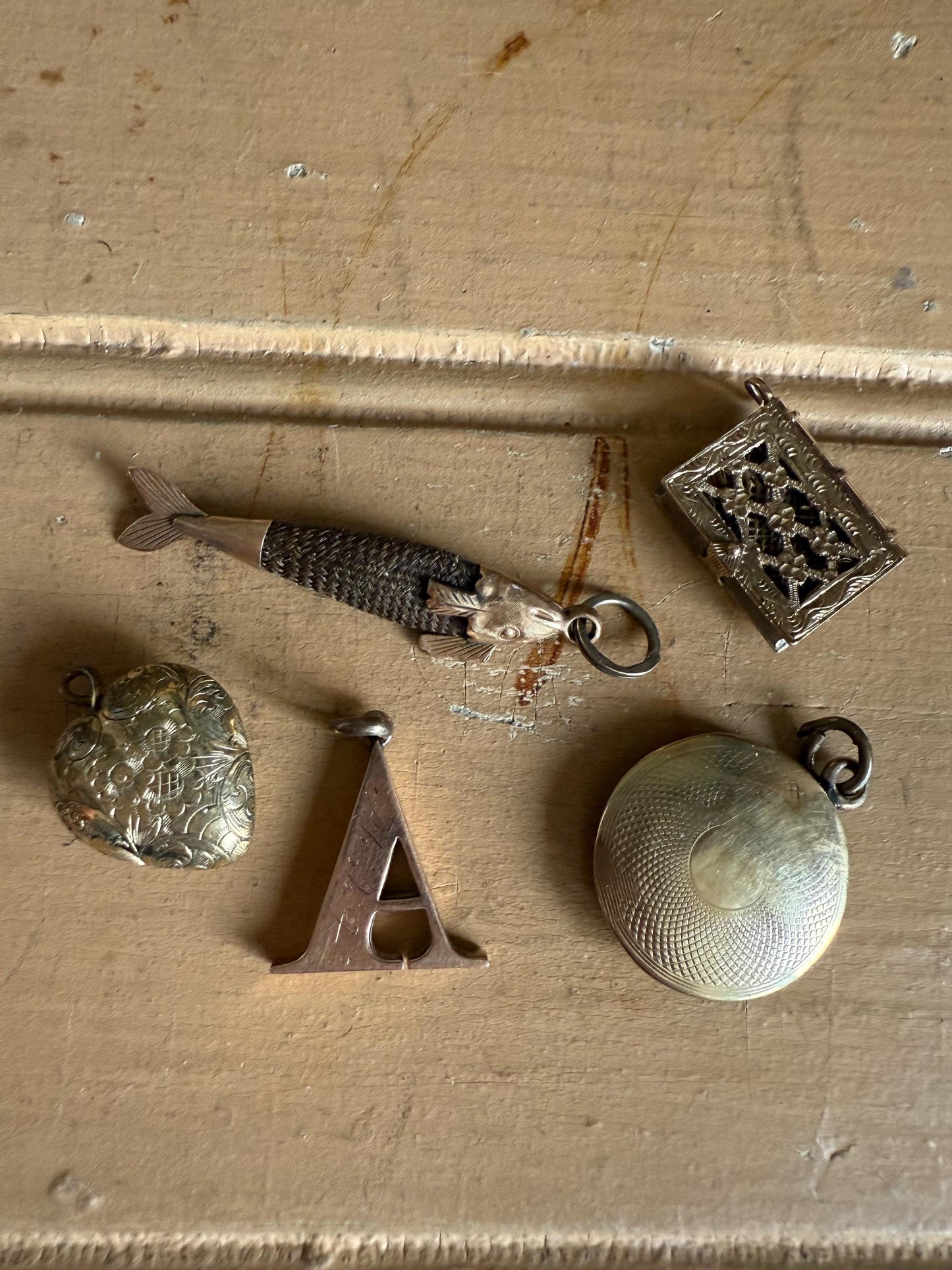 Pick an Antique Victorian Gold/ Gold Filled Hair Charm Watch Fob