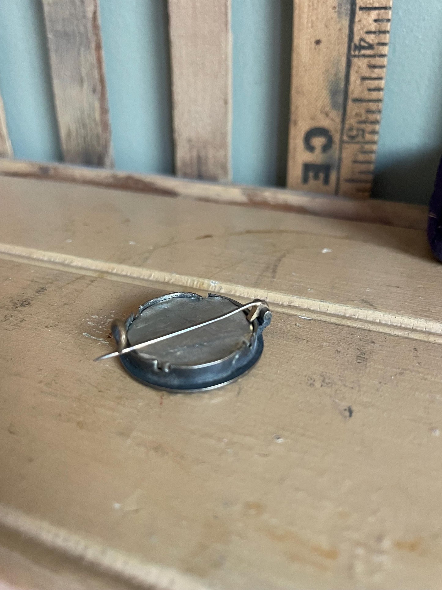 Antique Beloved Greyhound Whippet Dog Portrait Brooch