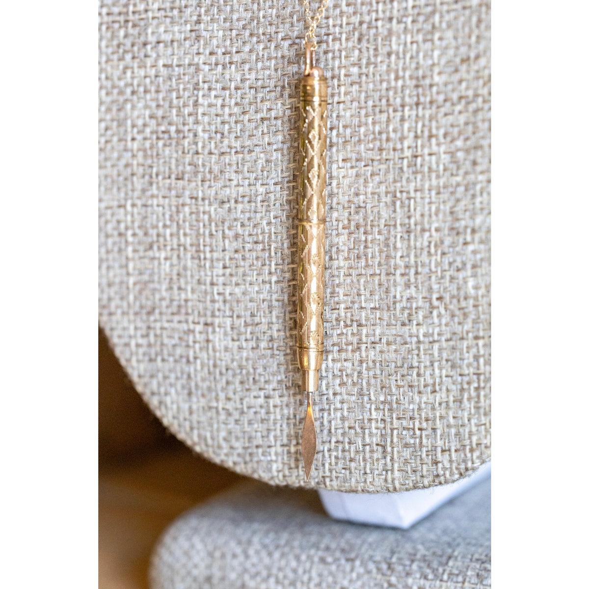 Antique Gold Filled Telescoping Toothpick Pendant