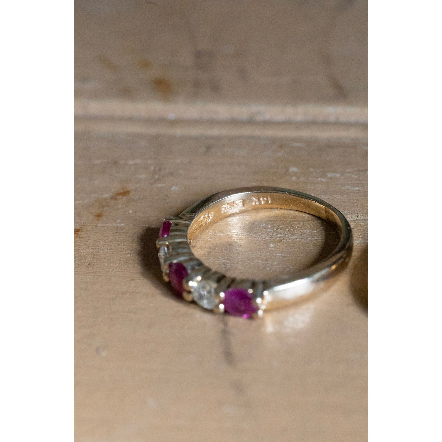 Buy One or Both 14K Effy Natural Ruby and Diamond Bands