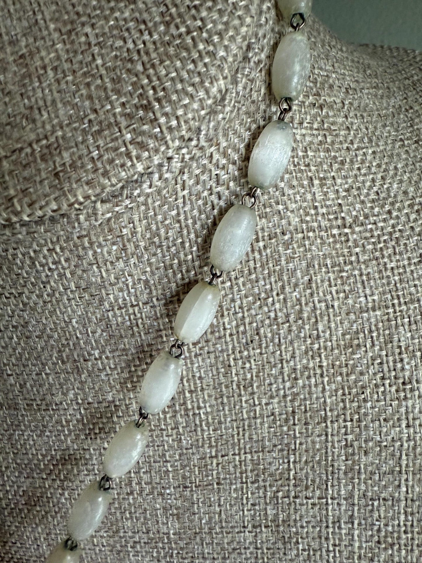 C1900 Niagara Falls Stanhope on Original Chain Satin Feldspar