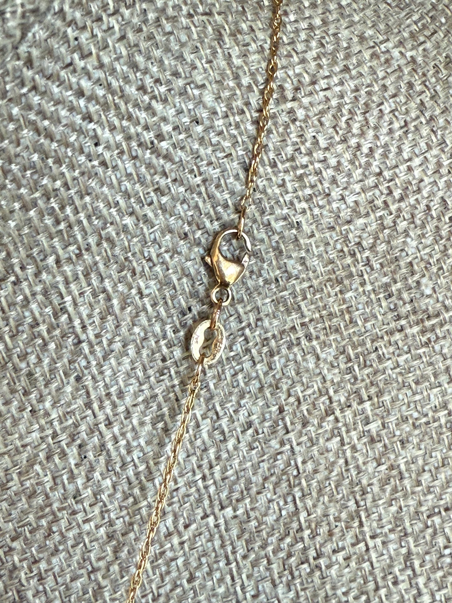 1920's Art Deco 10K Yellow Gold Carved Banded Agate Cameo of a Flapper in Profile