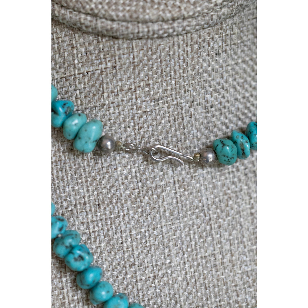 A Vintage Raw Natural Turquoise Nuggest Strand