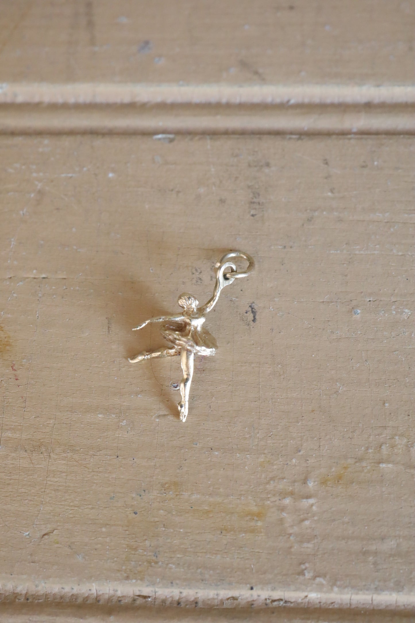 Vintage 14K Ballerina Charm Pendant