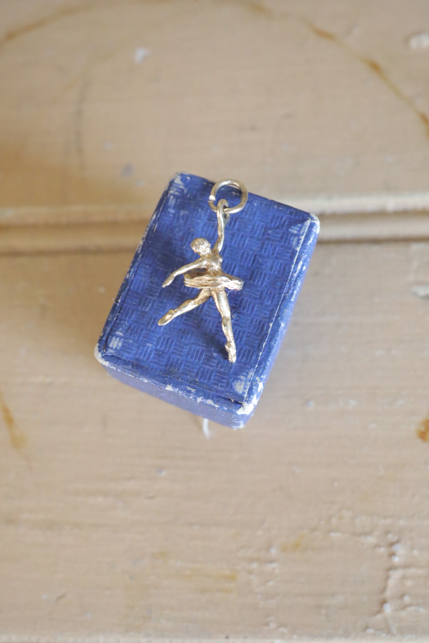Vintage 14K Ballerina Charm Pendant