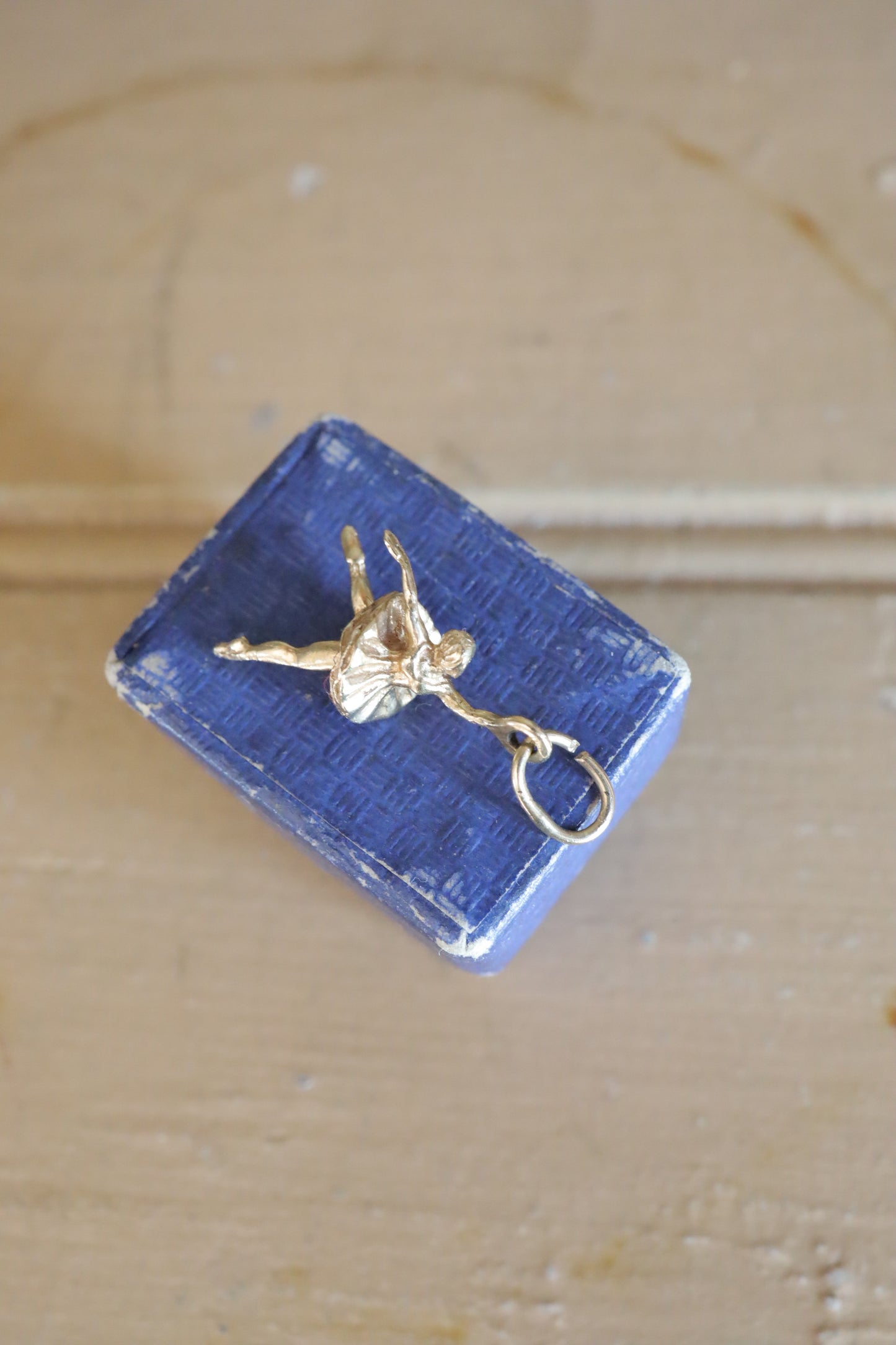 Vintage 14K Ballerina Charm Pendant
