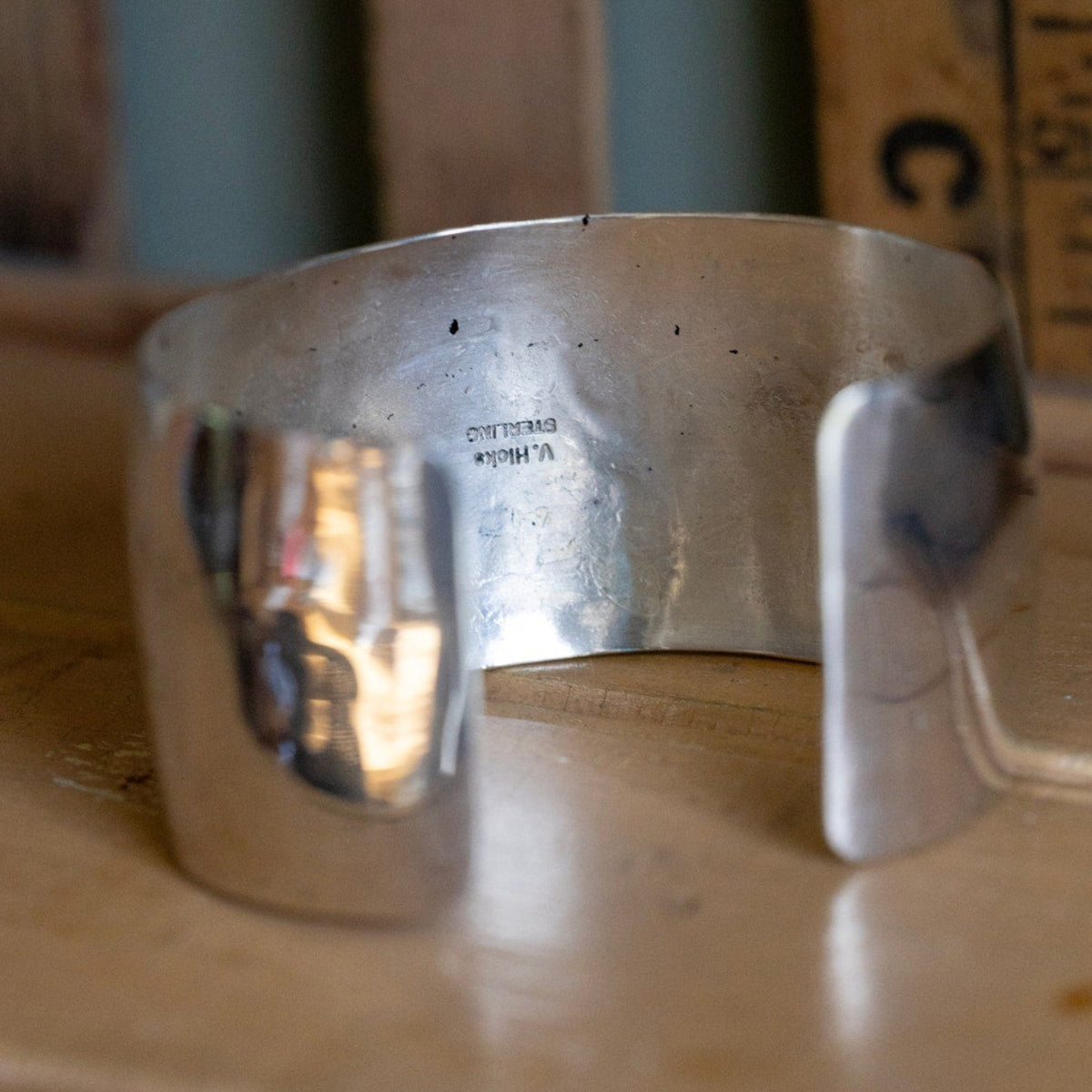 V. Hicks Sterling Silver Storyteller Scenic Cuff