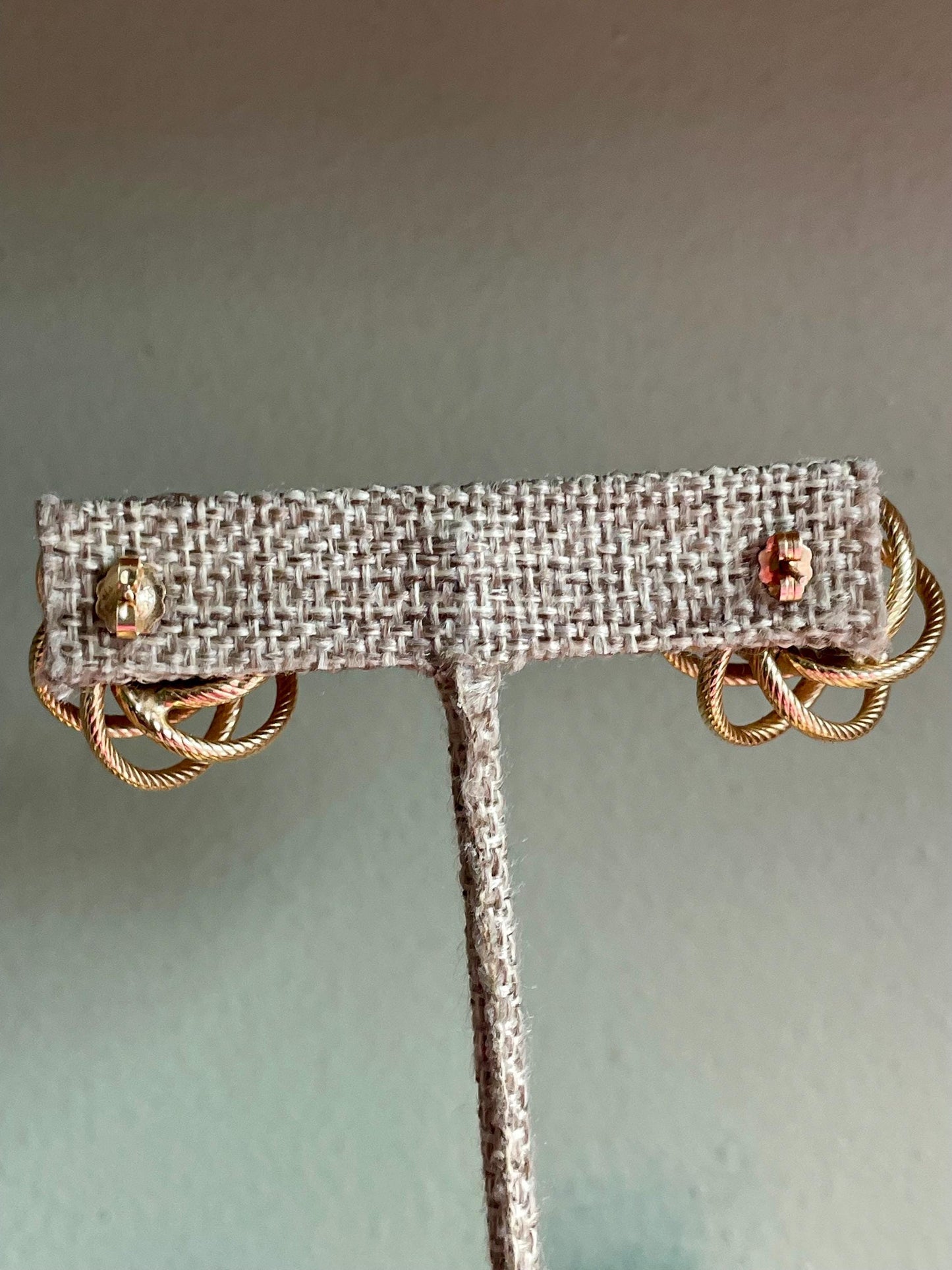 Vintage 14K Loopy Knot Earrings in Yellow Gold