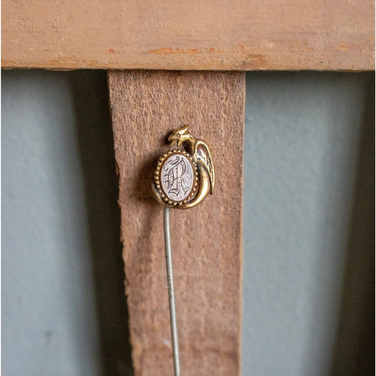 Antique Victorian Dragon Gold Filled Stickpin