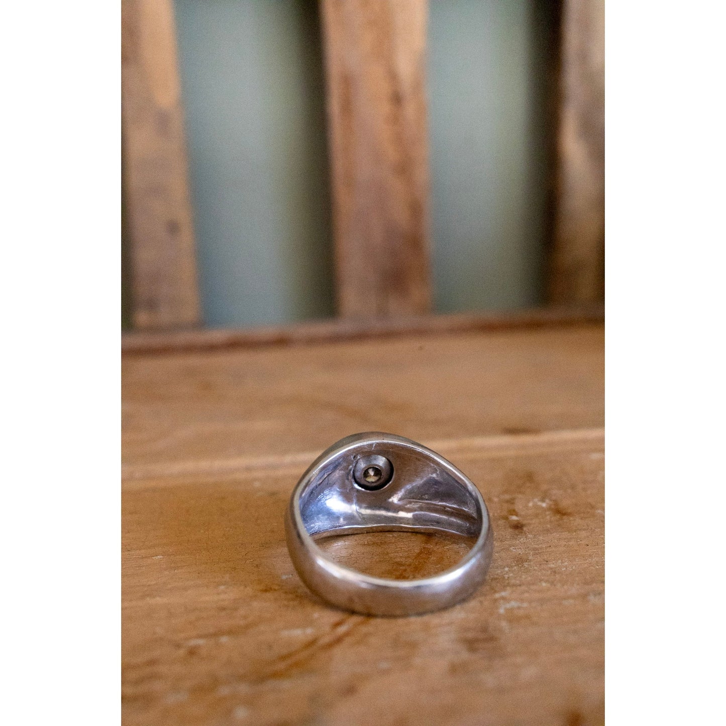 1950's Mid 20th Century 14K White Gold Approx. .50 ct Natural Round Brilliant Cut Diamond Ring